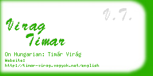 virag timar business card