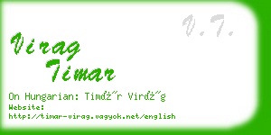 virag timar business card